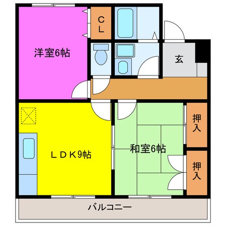 ディアコートの物件間取画像